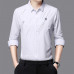 New Men's Dress Shirts Formal Business Long Sleeves Printed Casual Shirts Tops