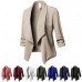 Womens Lightweight Classic Draped Open Front Blazer with Plus Size Ladies Jakcet
