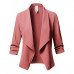 Womens Lightweight Classic Draped Open Front Blazer with Plus Size Ladies Jakcet