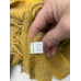 Womens Yellow Knit Tassel Shawl Pullover One Size